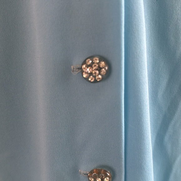 Vintage Union made size 14 maxi dress with super cool rhinestone buttons - Picture 7 of 14